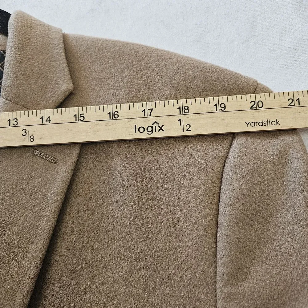 Lauren Ralph Lauren Blazer Jacket Mens 48R Camel Wool Cashmere Silk Sport Preppy